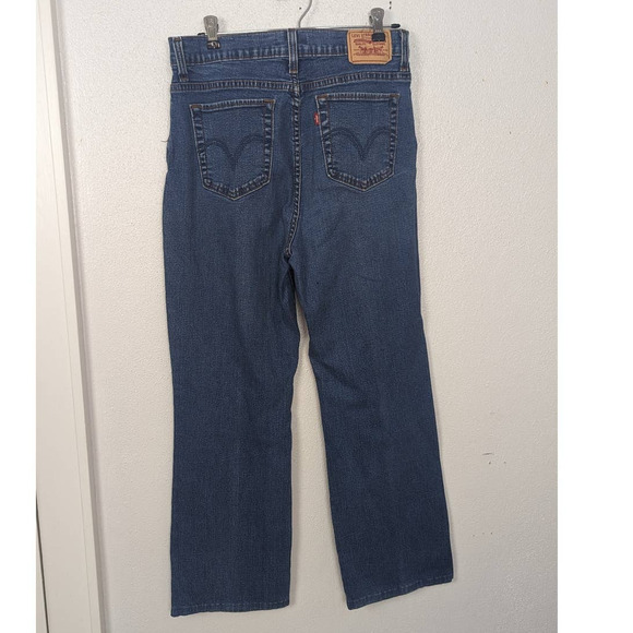 Levis 512 Perfectly Slimming Wide Leg Stretch Jeans Sz 12 - Picture 4 of 7
